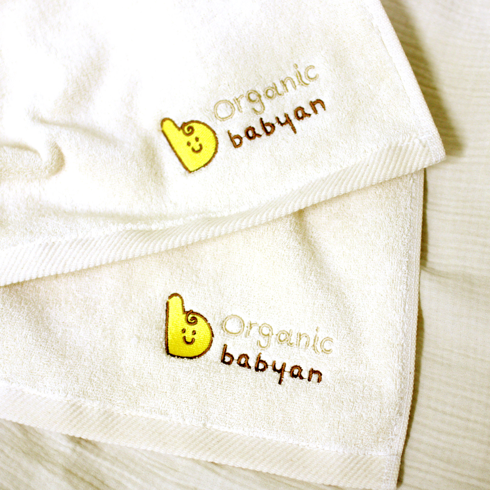 베이비앙 오가닉 면 100% 목욕타올(스마일/희망이 택 1)(340g)(유기농 목화 그대로)(출산선물 추천)