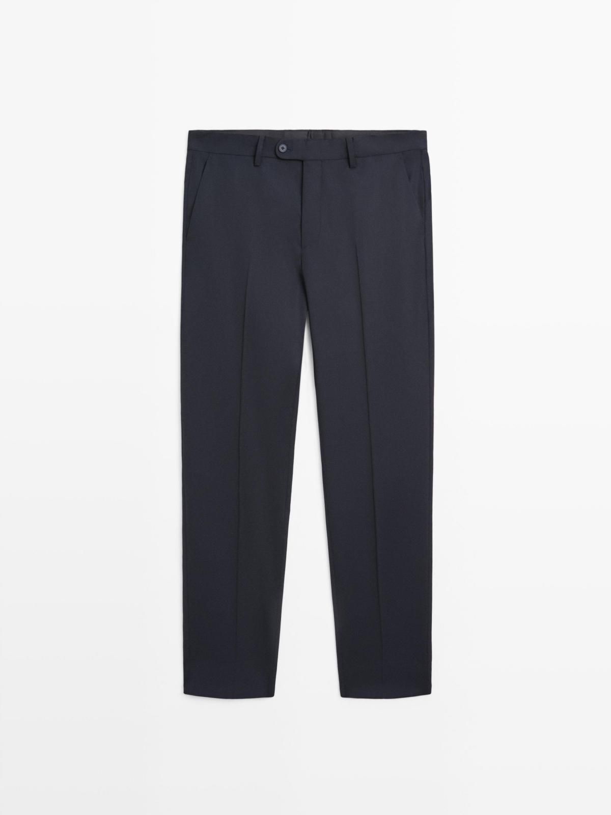 마시모두띠 울블렌드 클래식 남성 정장 팬츠 3625/524 NAVY BLUE - 상세 이미지 5