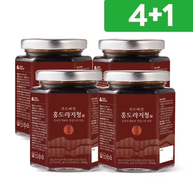 푸드버킷 국산 도라지청 홍도라지청 약도라지 370g, 5개 - 상품 이미지