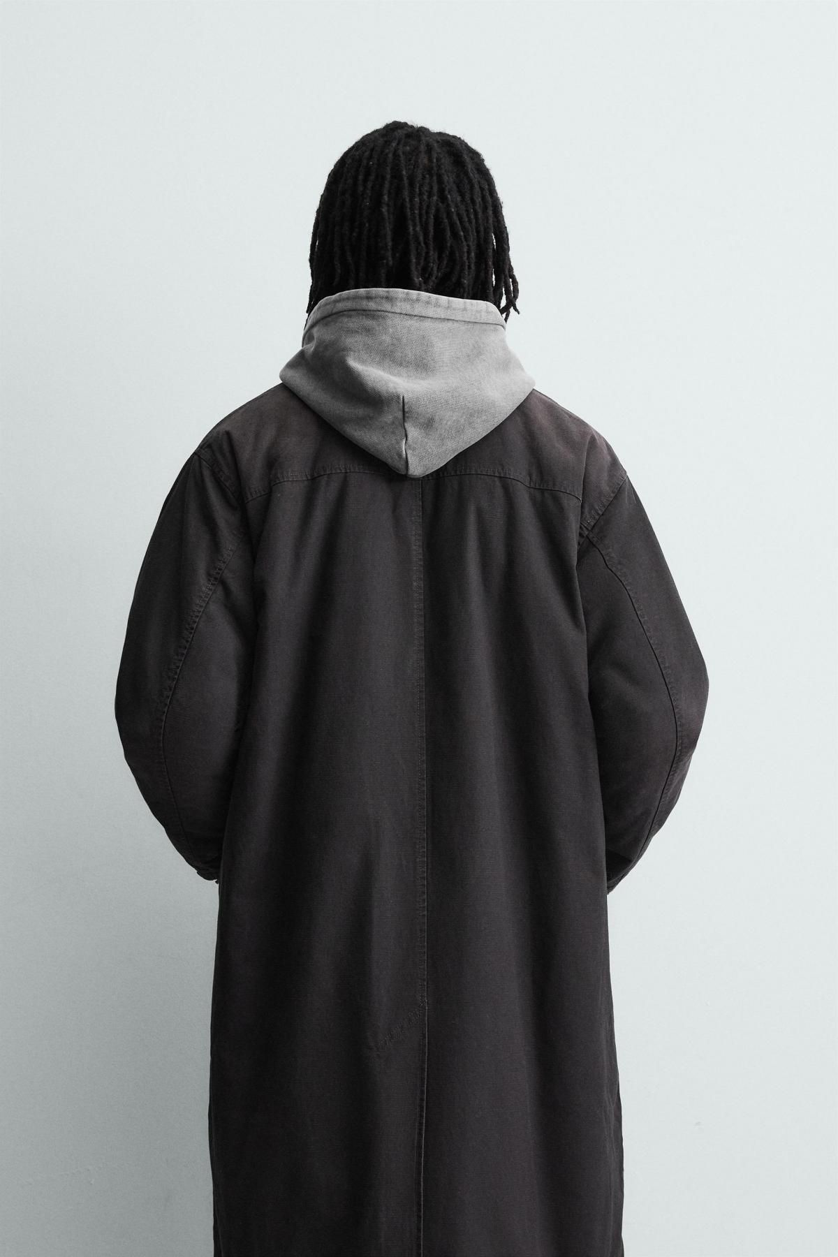 자라 테크니컬 블랙 데님 싱글 코트 7380/398 BLACK - 상세 이미지 4