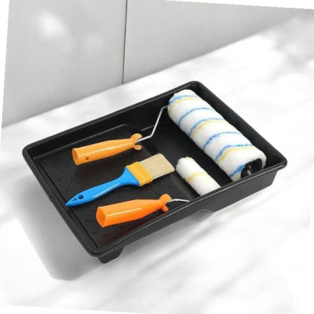 셀프페인팅롤러 게더릭 페인트칠 도구 3종세트 (4P/블루)