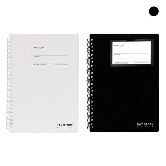 데이스토리 포켓스프링노트A5 블랙 150매 154x225 - 상품 이미지