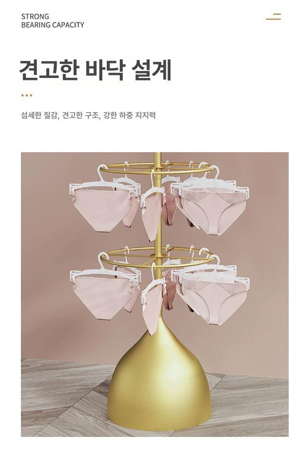 양말 진열대 매대 장갑 속옷 진열장 멀티 키링 악세사리 이동식선반 거치대  나노골드 4단 - 상세 이미지 4