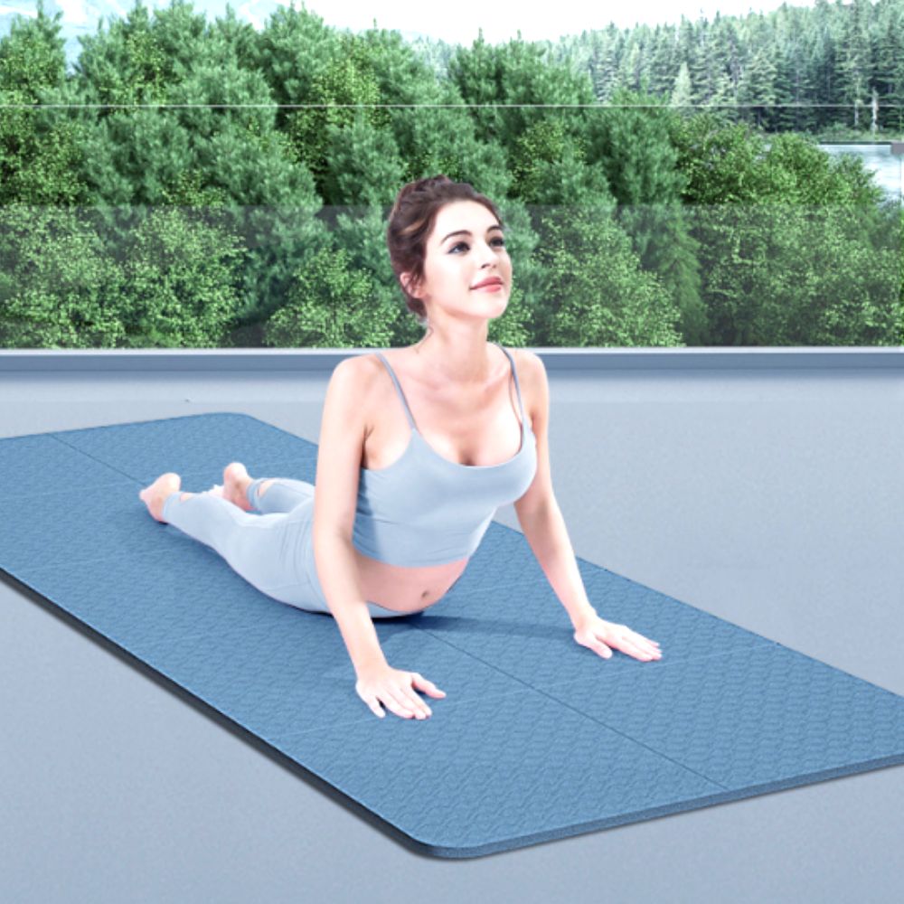 접는요가매트 홈트레이닝매트 TPE 얇은 안밀리는 6mm 쿠션 접이식 운동 매트리스 플랭크