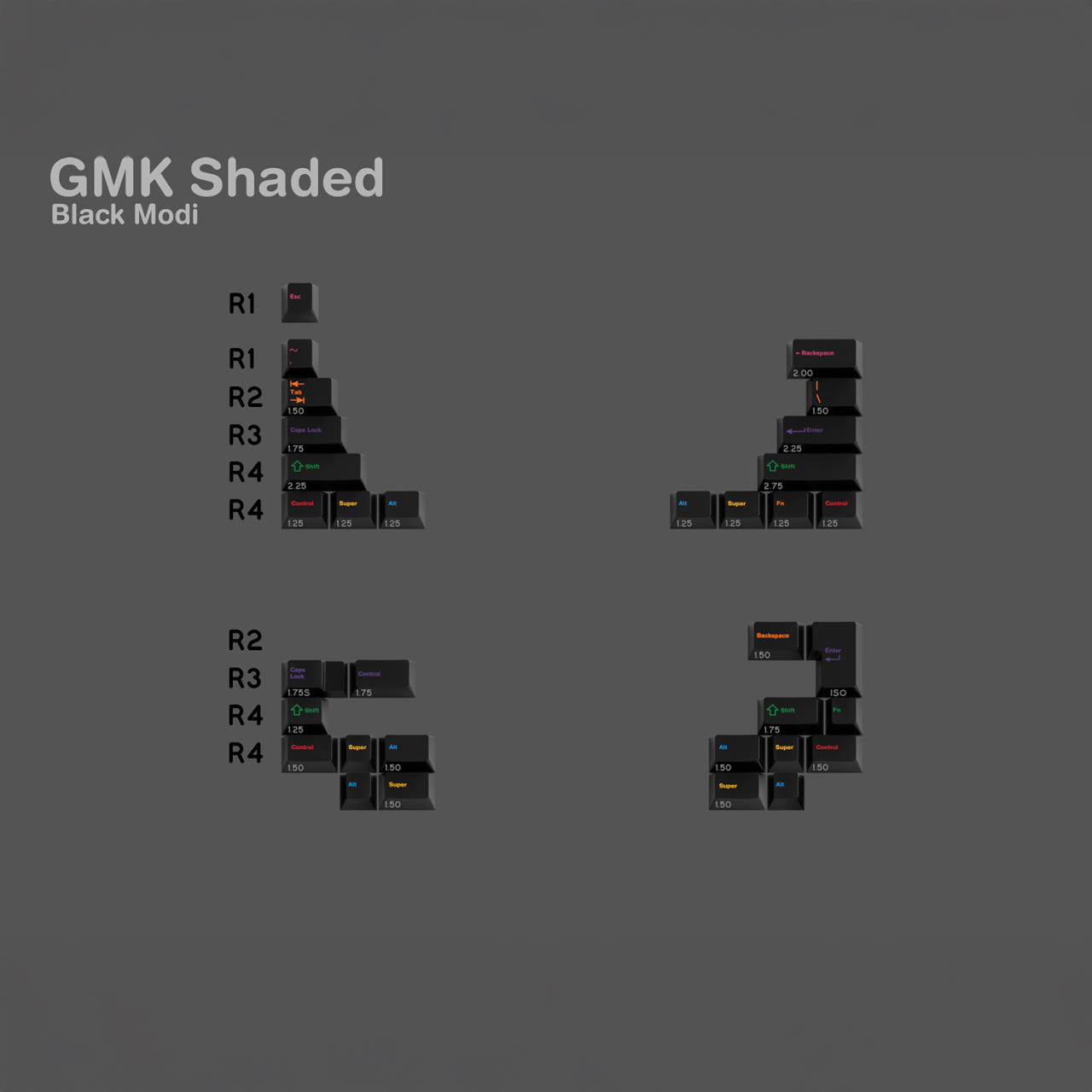 GMK CYL SHADED 키캡 추가구성 - 상품 이미지
