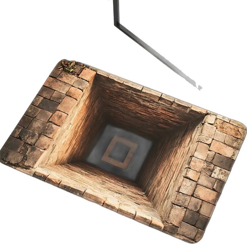 3D 현관 매트 먼지 방지 발 바닥매트 트릭 반려동물 속임수 3D-1 40x60cm - 상세 이미지 5