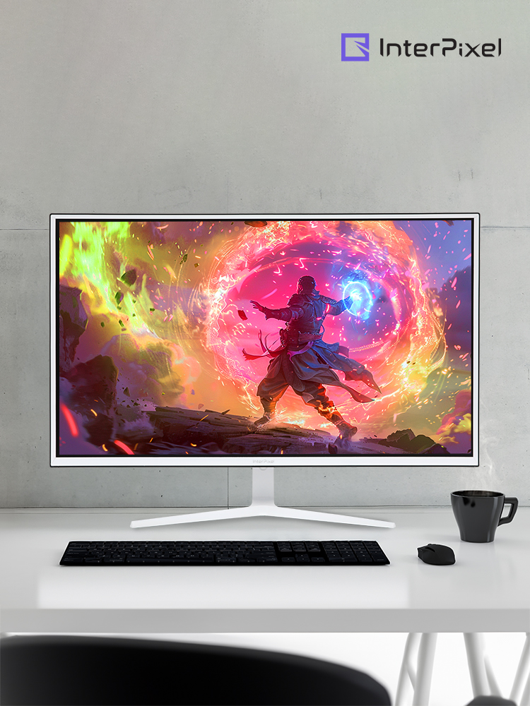[신제품] 인터픽셀 IP3280 FHD 240Hz 화이트 게이밍 컴퓨터 모니터 80~81cm(32인치), 일반 - 상품 이미지