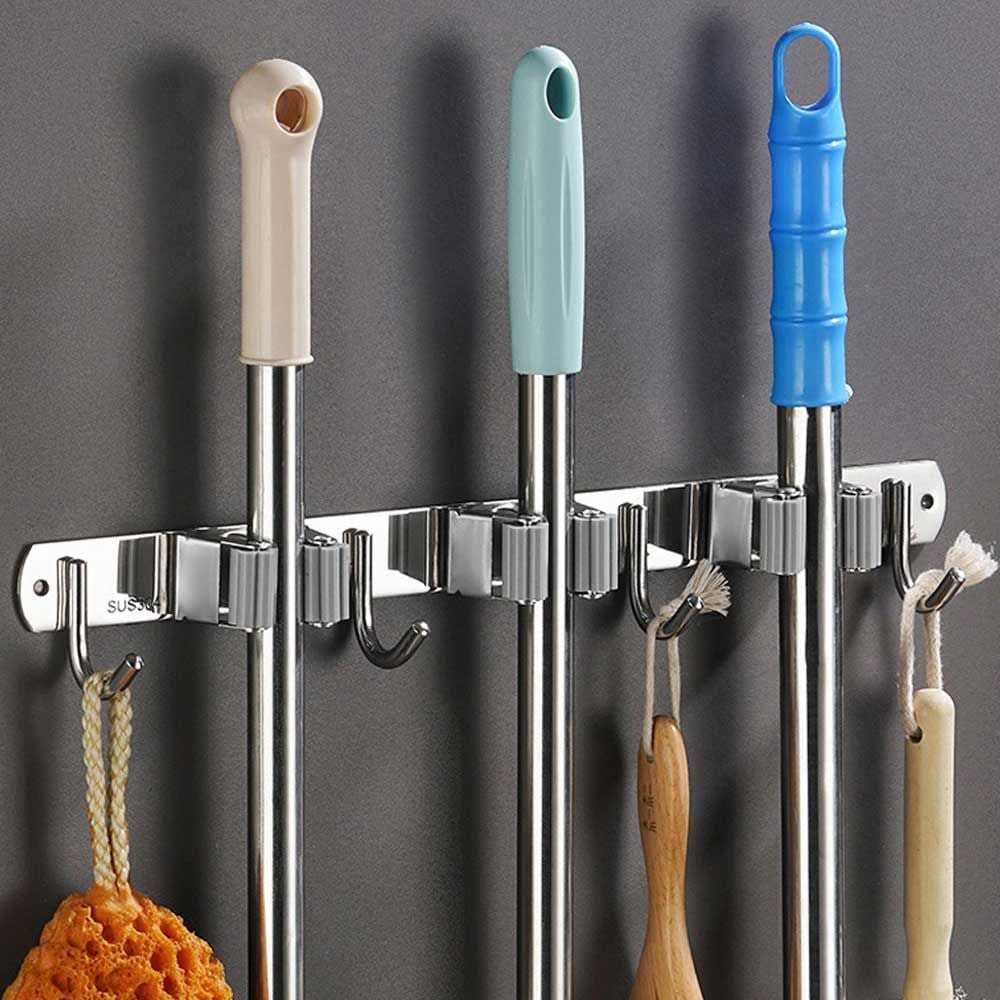 멀티 다용도 청소 용품 도구 밀대 걸레 빗자루 걸이 - 상품 이미지