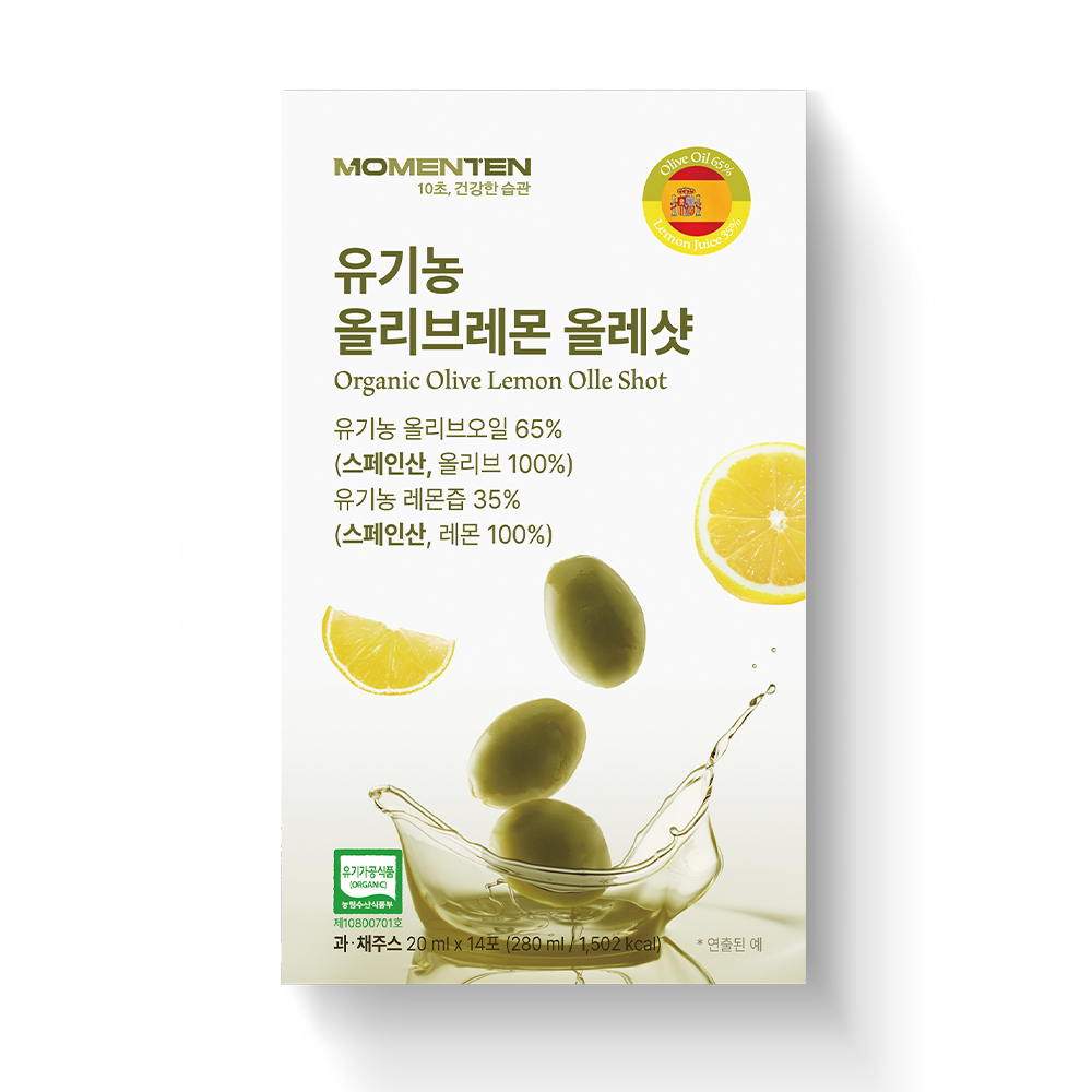 모먼튼 유기농 100% 올리브레몬 올레샷 엑스트라버진 올리브오일 레몬즙 14포, 1개 - 상세 이미지 3