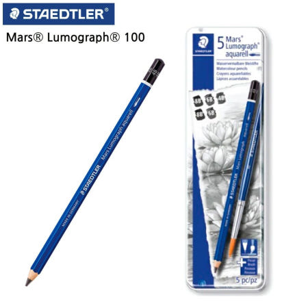 수채연필 스테들러 마스 6본세트 전문가용 100A