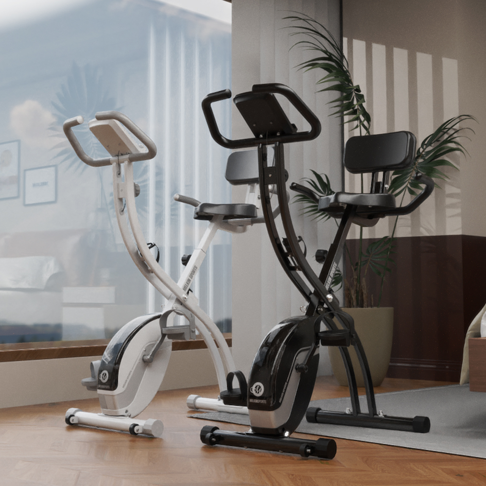 멜킨 폴민 실내 자전거 가정용 접이식 바이크 유산소 운동 기구 헬스 사이클 차콜블랙