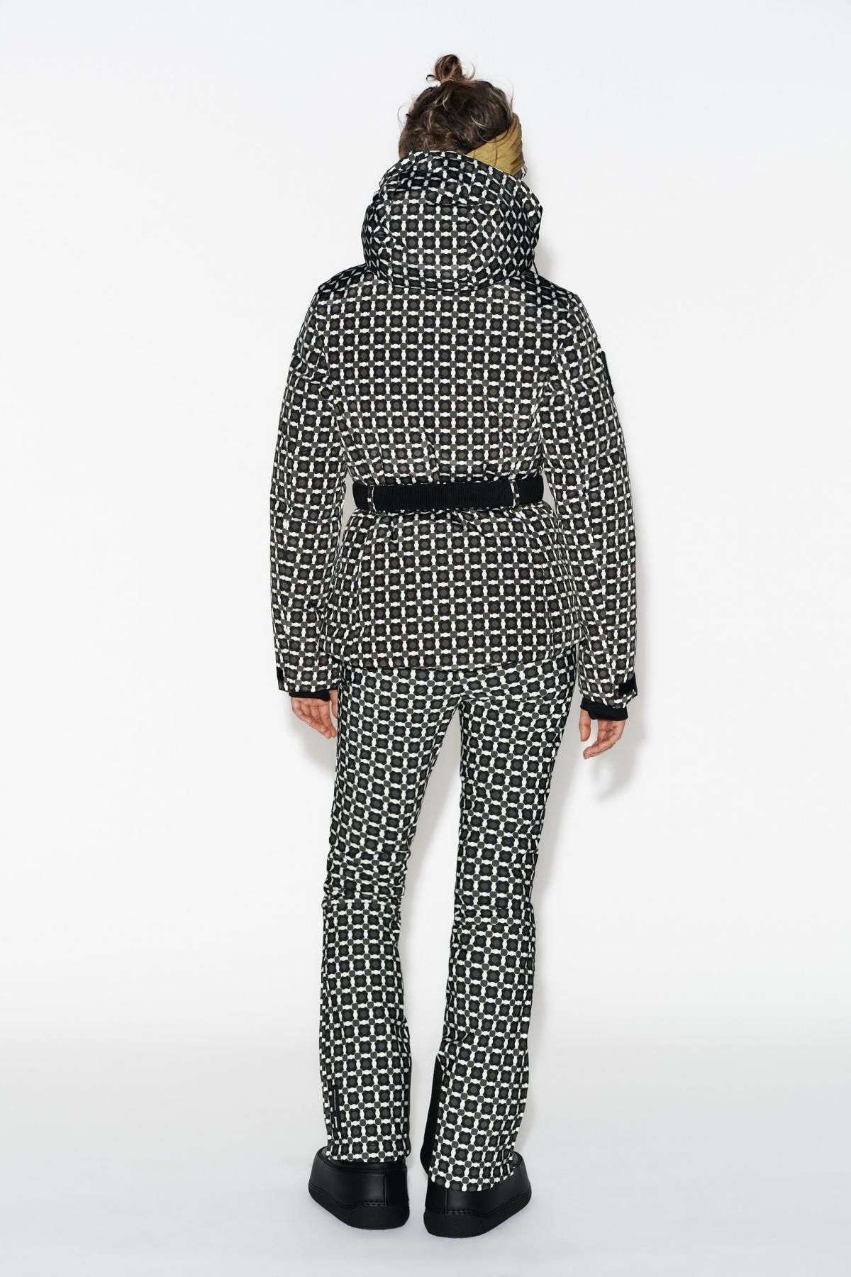 자라 테크니컬 방풍 방수 플레어 스키 팬츠 8073/034 GREEN / ECRU - 상세 이미지 5