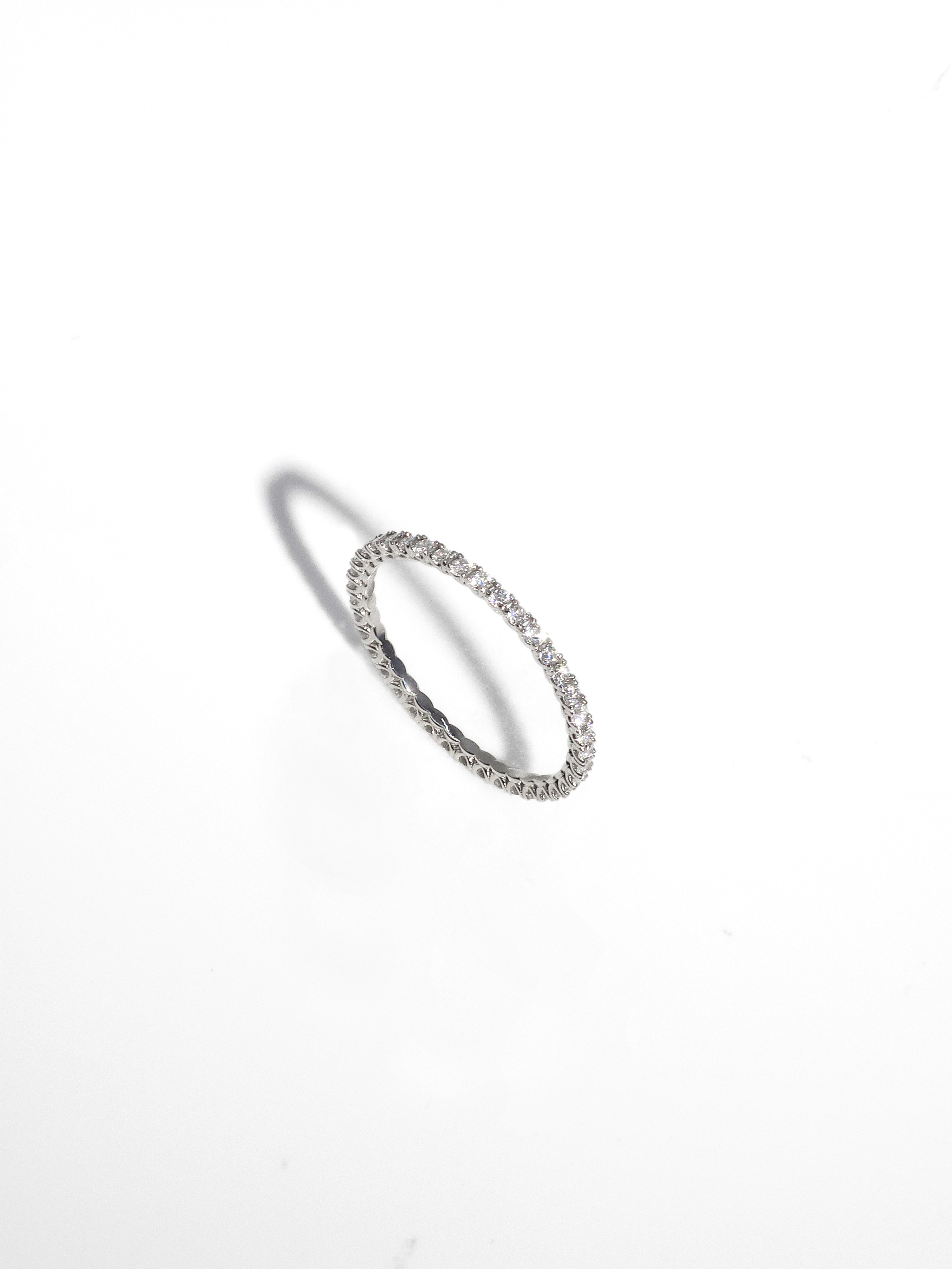 백금 랩다이아 가드링 반지 플래티넘 랩다이아몬드 1.5mm 1.6mm 1.8mm - 상세 이미지 3