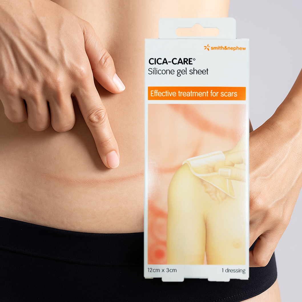 시카케어 밴드 12x3cm 실리콘겔시트 젤 제왕절개 켈로이드 흉터 수술 상처 패치 제거 제품 이미지