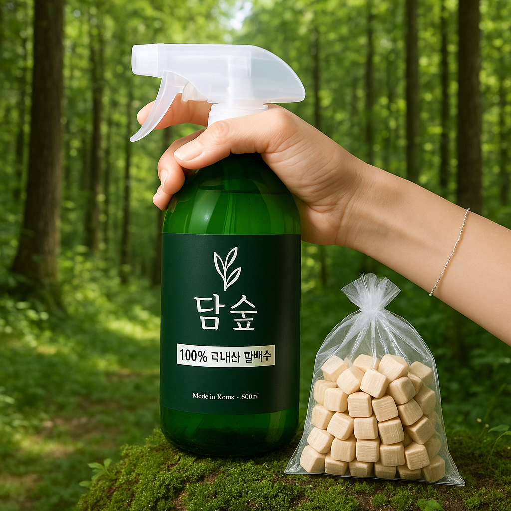 담숲 피톤치드 편백수 스프레이 탈취제 새집증후군 진드기 500ml, 2개