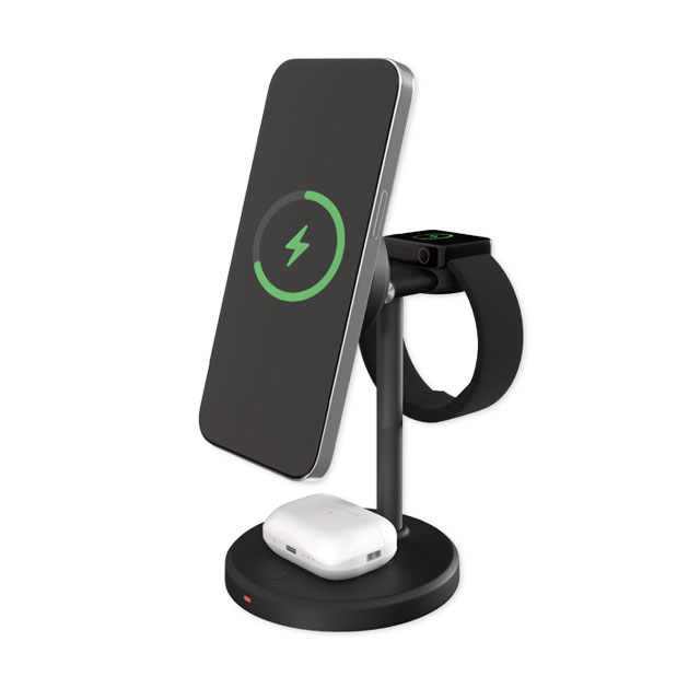 저온 충전 아이폰 맥세이프 충전기 거치대 애플워치 3in1 고속 무선 충전기 에어팟