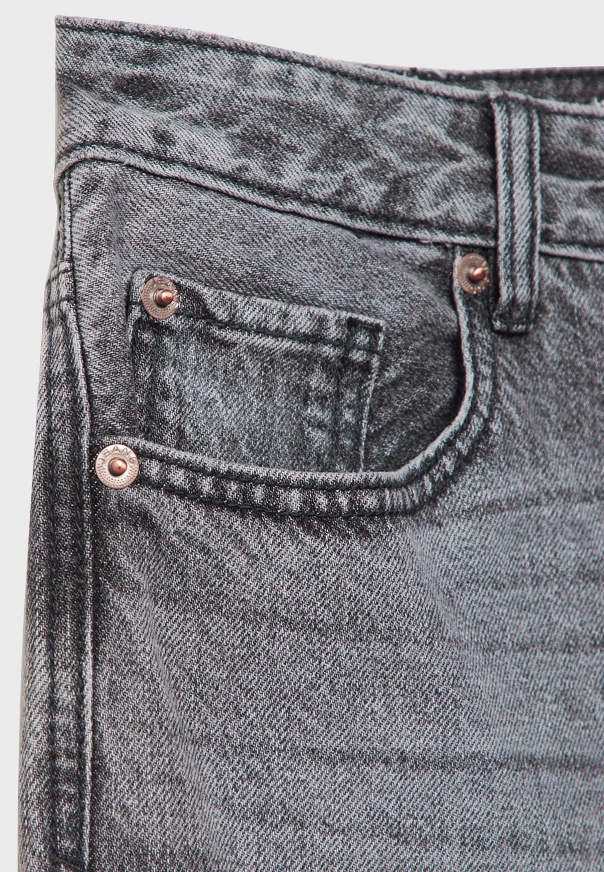 스트라디바리우스 스트레이트 와이드핏 데님 팬츠 4891/951 DARK GREY DENIM WASH - 상세 이미지 2