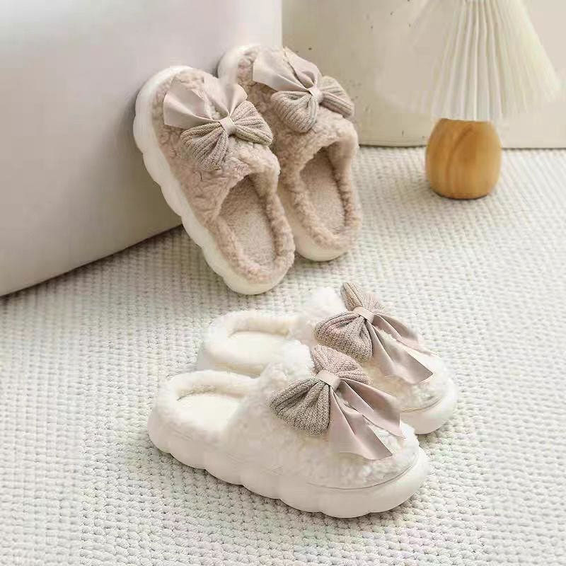 1. 리본 털실내화 ..