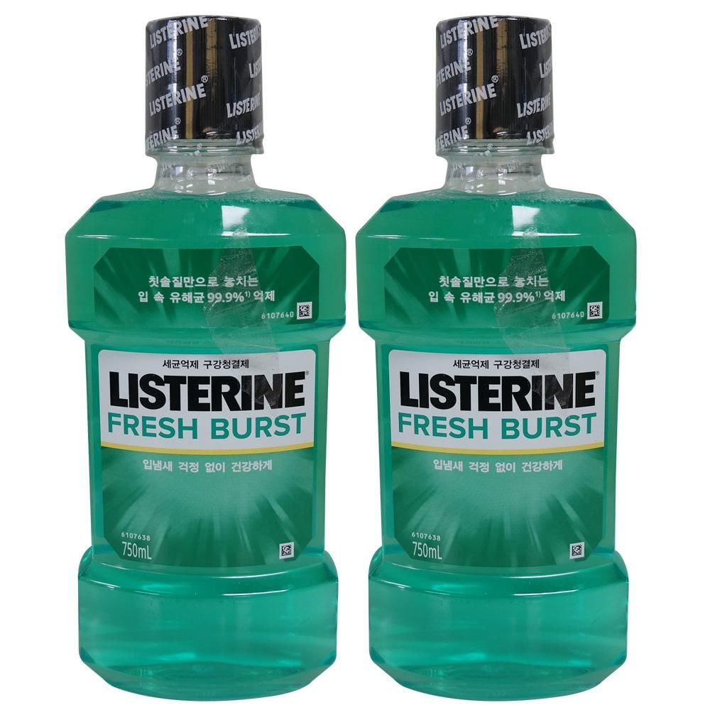 후레쉬버스트 750ml x 2개 리스테린 - 상품 이미지