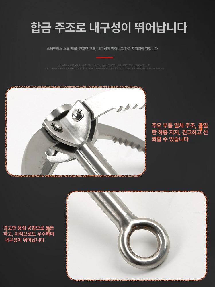 암벽 등반 피켈 나무손잡이 바위 바위곡괭이 다기능 삽 등산 산악 블랙 A - 상세 이미지 5