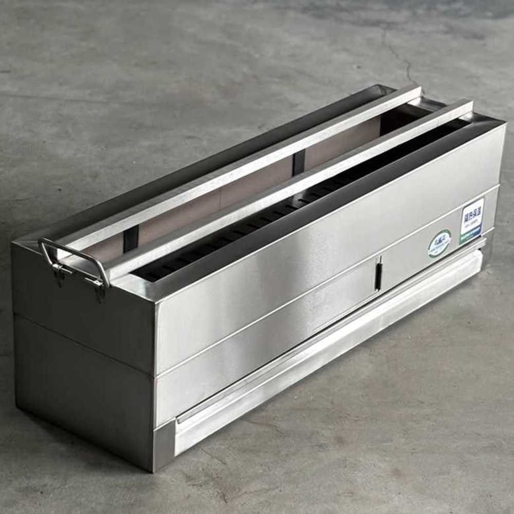 꼬치구이 그릴 스텐 삼겹살 사각 긴 숯불 일본 직화 60cm - 상품 이미지
