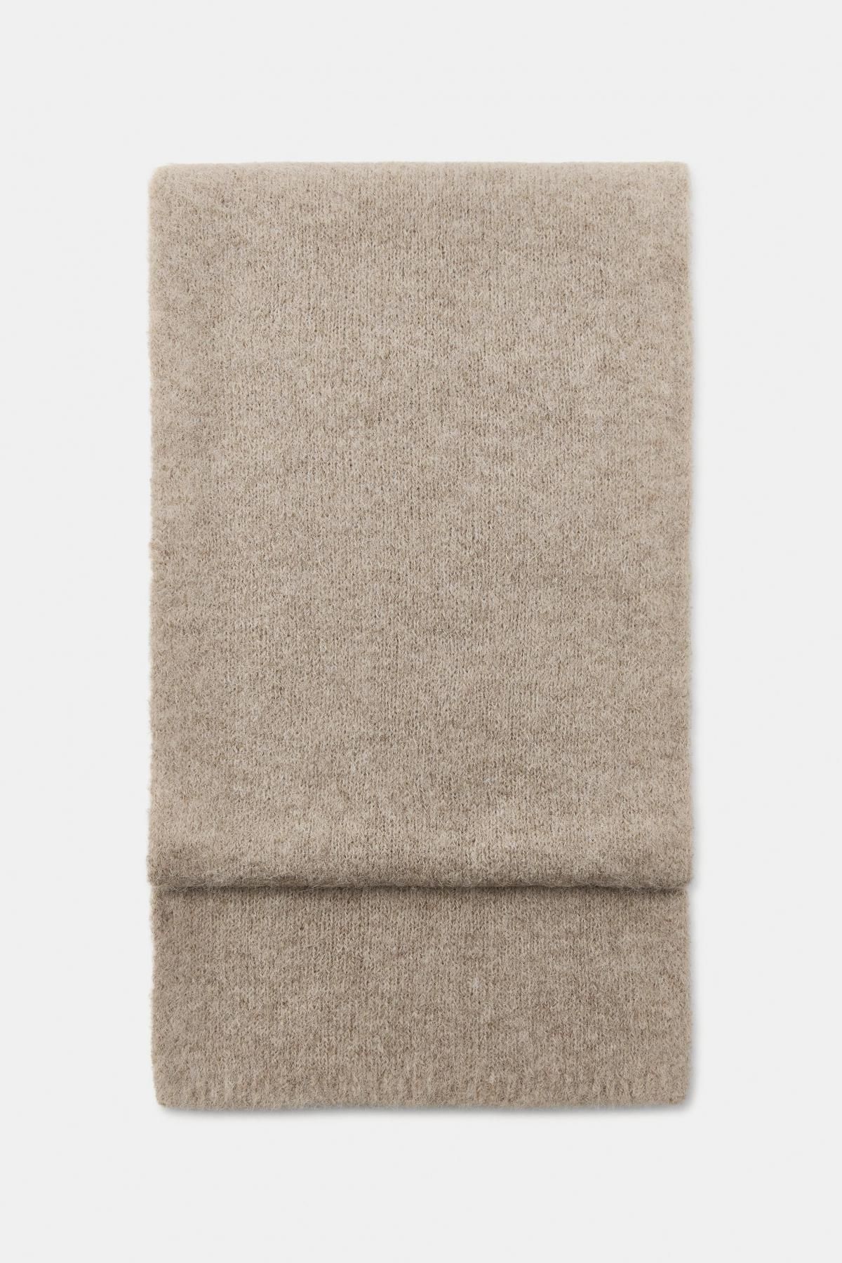 자라 울블렌드 소프트 니트 스카프 3739/013 BEIGE - 메인 이미지