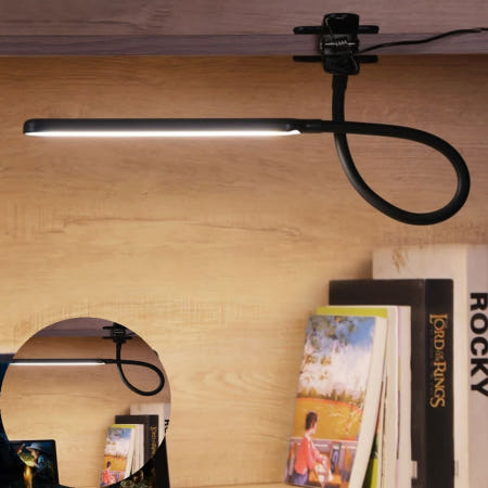 스탠드조명 플리커프리 시력보호 LED 집게 스탠드 조명 독서등