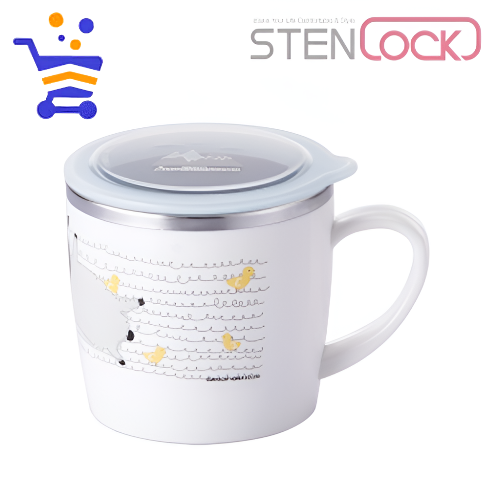 스텐락 초등학생 어린이 알프스팜프렌즈 스텐컵 250ml 뚜껑포함 - 상품 이미지
