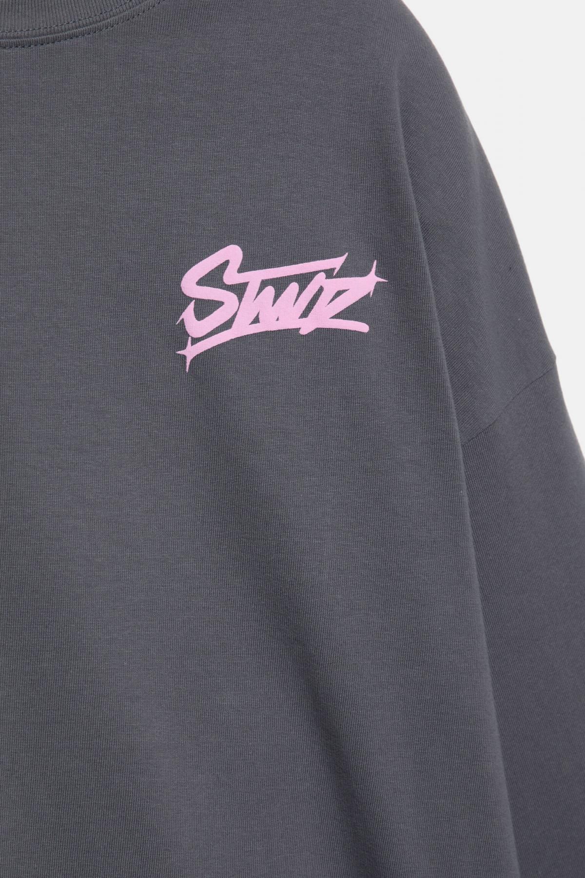 풀앤베어 그래픽 긴팔 티셔츠 코튼 라운드넥 3230/306 ANTHRACITE GREY 이미지 7