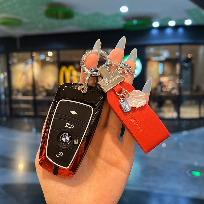 BMW X3 X5 차키케이스 레드 북마크 키체인 - 상세 이미지 2