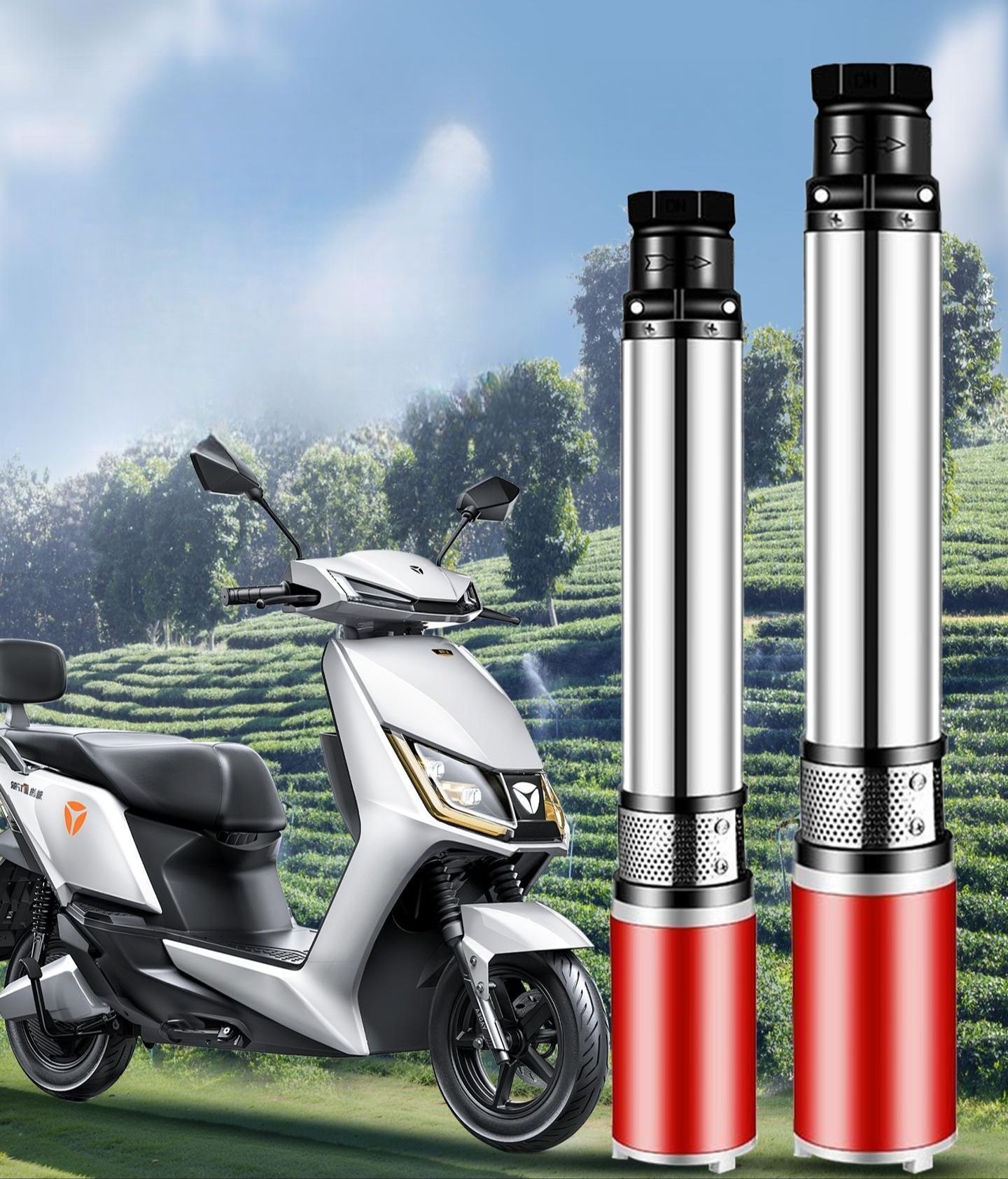 수중 펌프 우물 잠수정 오물 배수용 심정용 지하수 가정용 농수 750W 4날개 48-60V 12m A - 상세 이미지 2