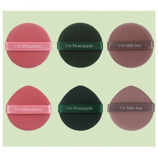 파데퍼프 물방울쿠션퍼프 쿠션팩트퍼프 원형쿠션퍼프 원형 FJ 314 - 상품 이미지