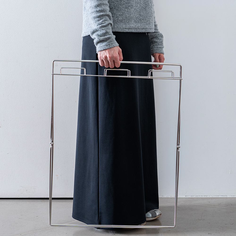 국산 스테인레스 접이식 분리수거대 3구 분리수거함 3단 재활용 쓰레기통 캠핑 휴지통