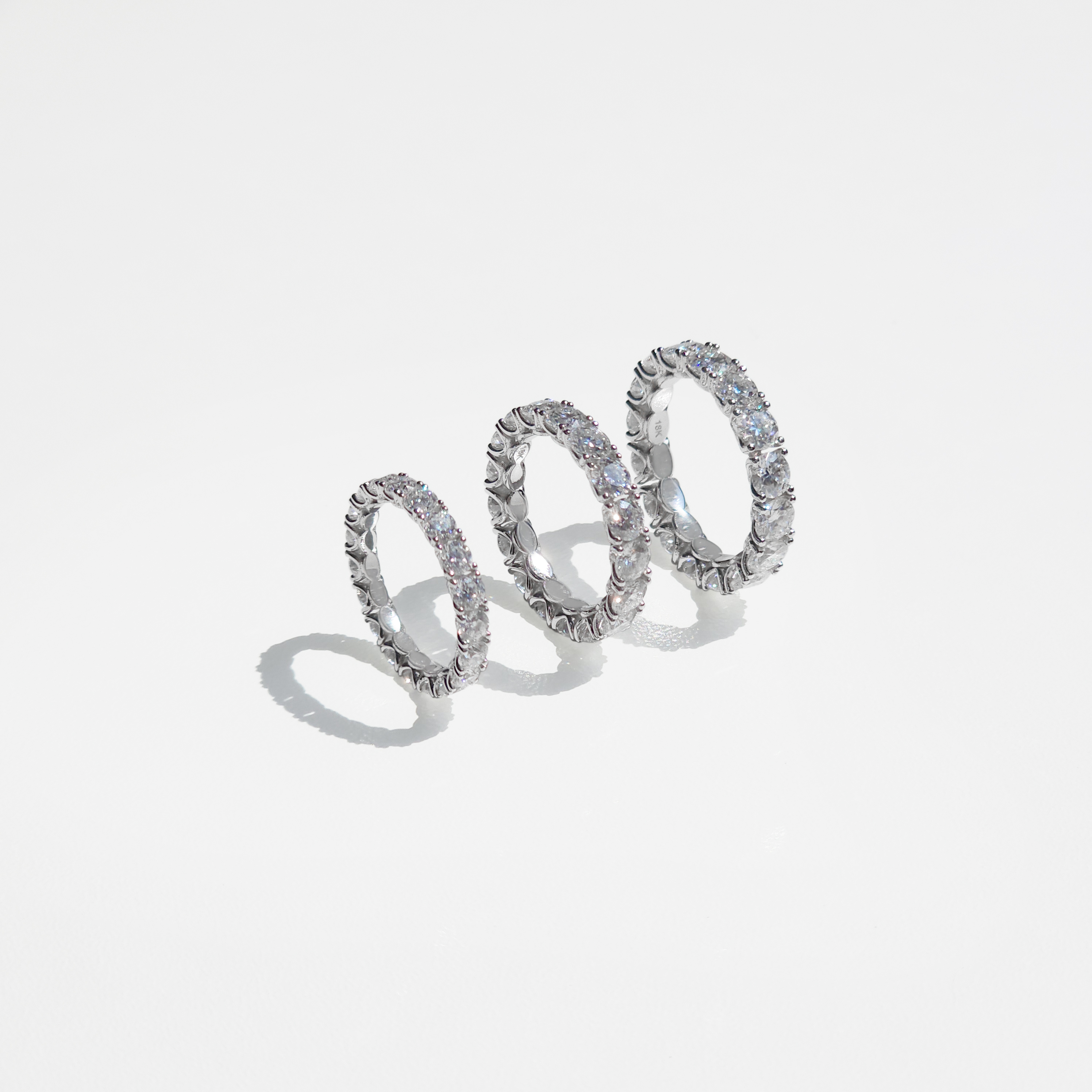 백금 랩다이아 가드링 반지 플래티넘 1부 랩다이아몬드 3mm, 3.5mm - 상세 이미지 2