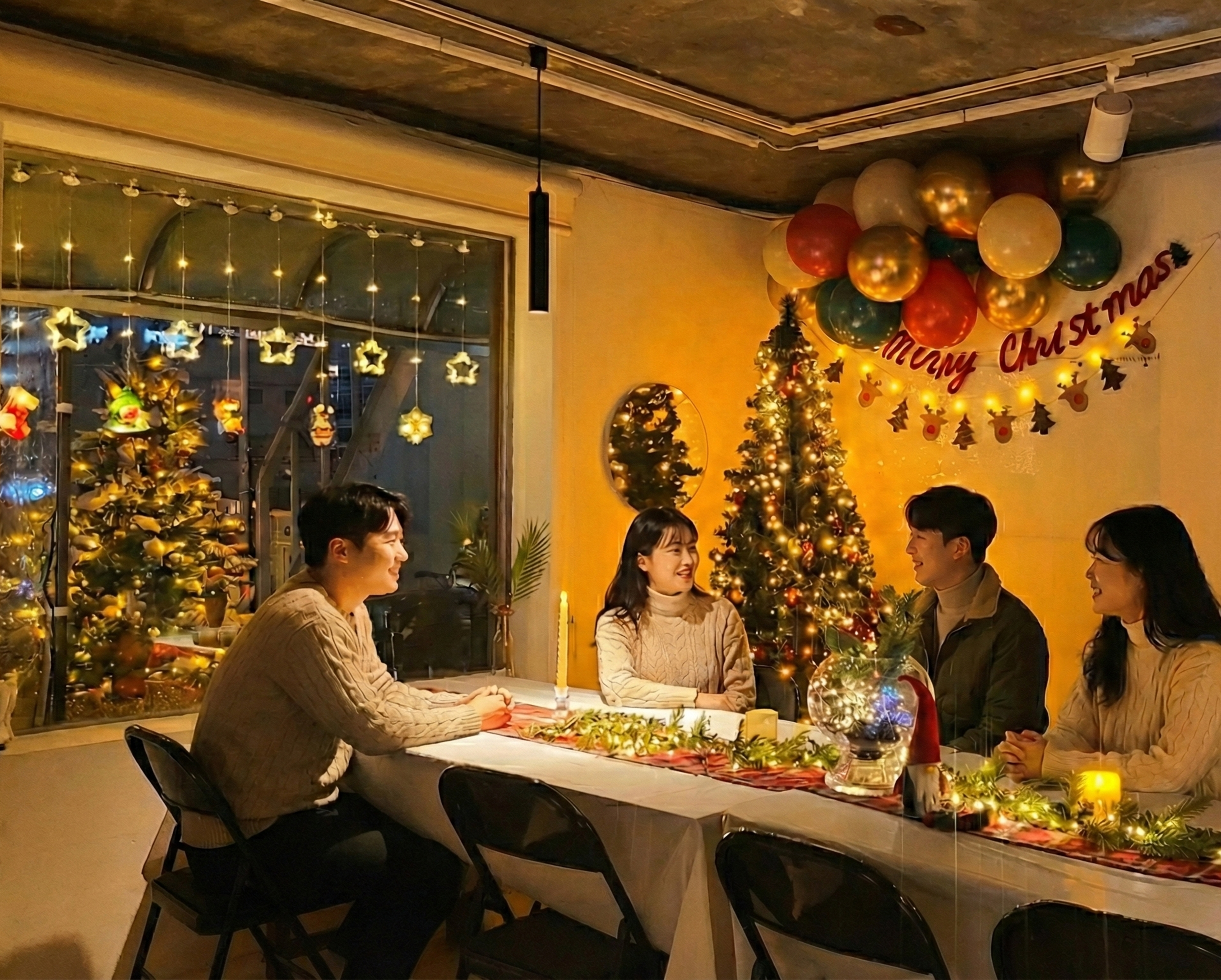 크리스마스 연말 서울 을지로 홍대 바베큐 루프탑 파티룸 송년회 단체 대관 노래방 잠실 강남 상세 이미지 2