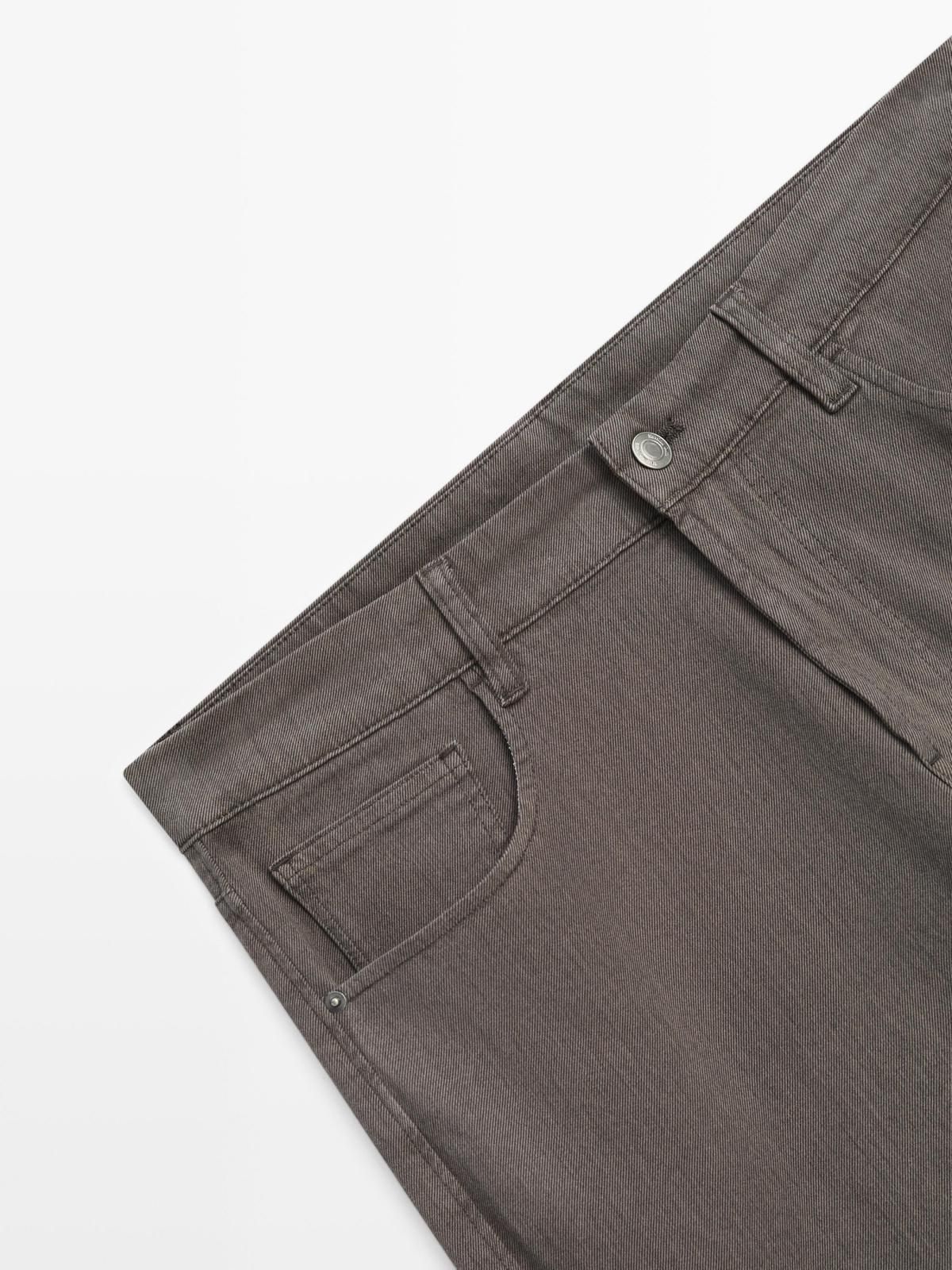 마시모두띠 테이퍼드핏 데님 청바지 0450/115 GREYISH GREEN - 상세 이미지 3