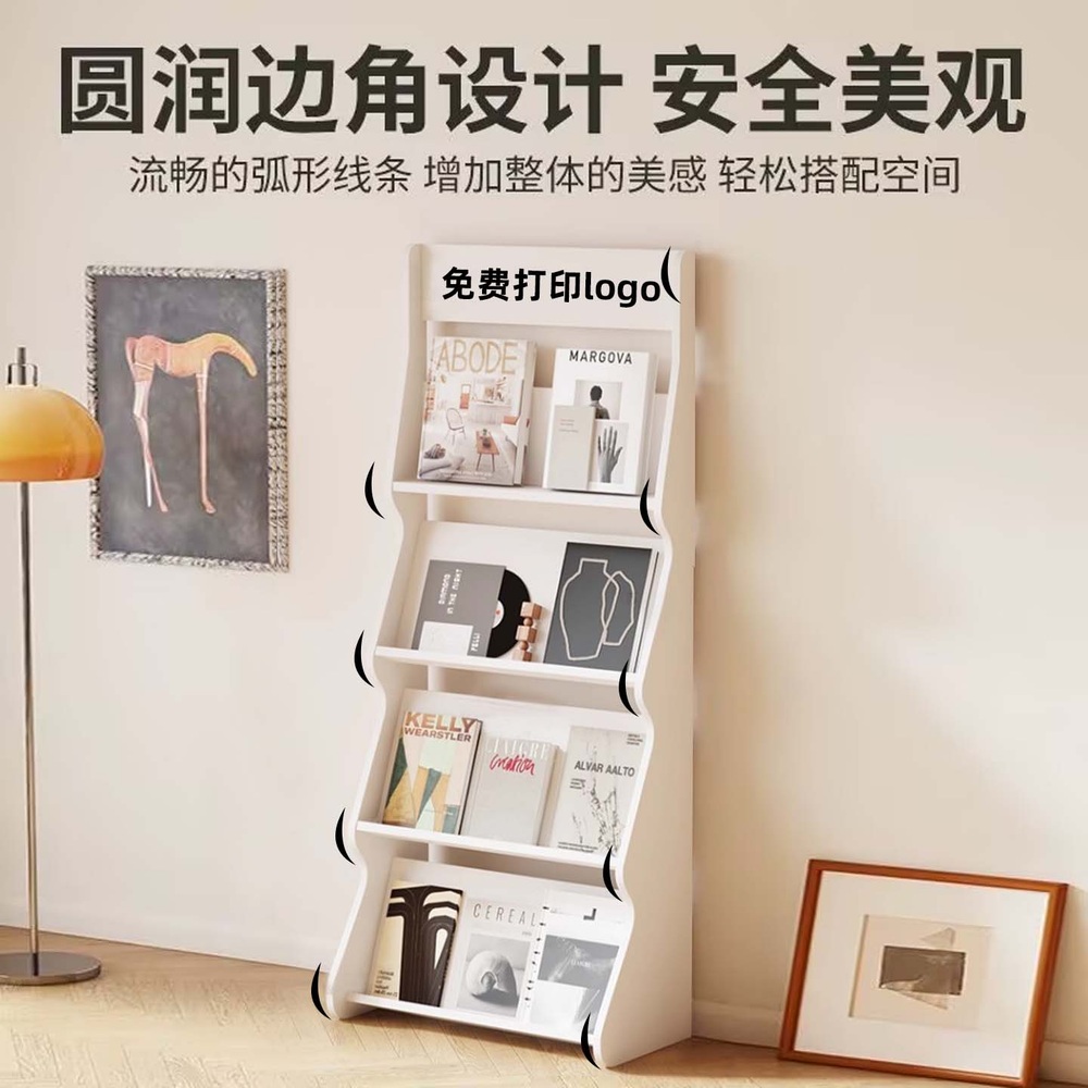 잡지 진열대 팜플렛 카탈로그 홍보물 꽂이 카다로그 가판대 책장 - 상세 이미지 4
