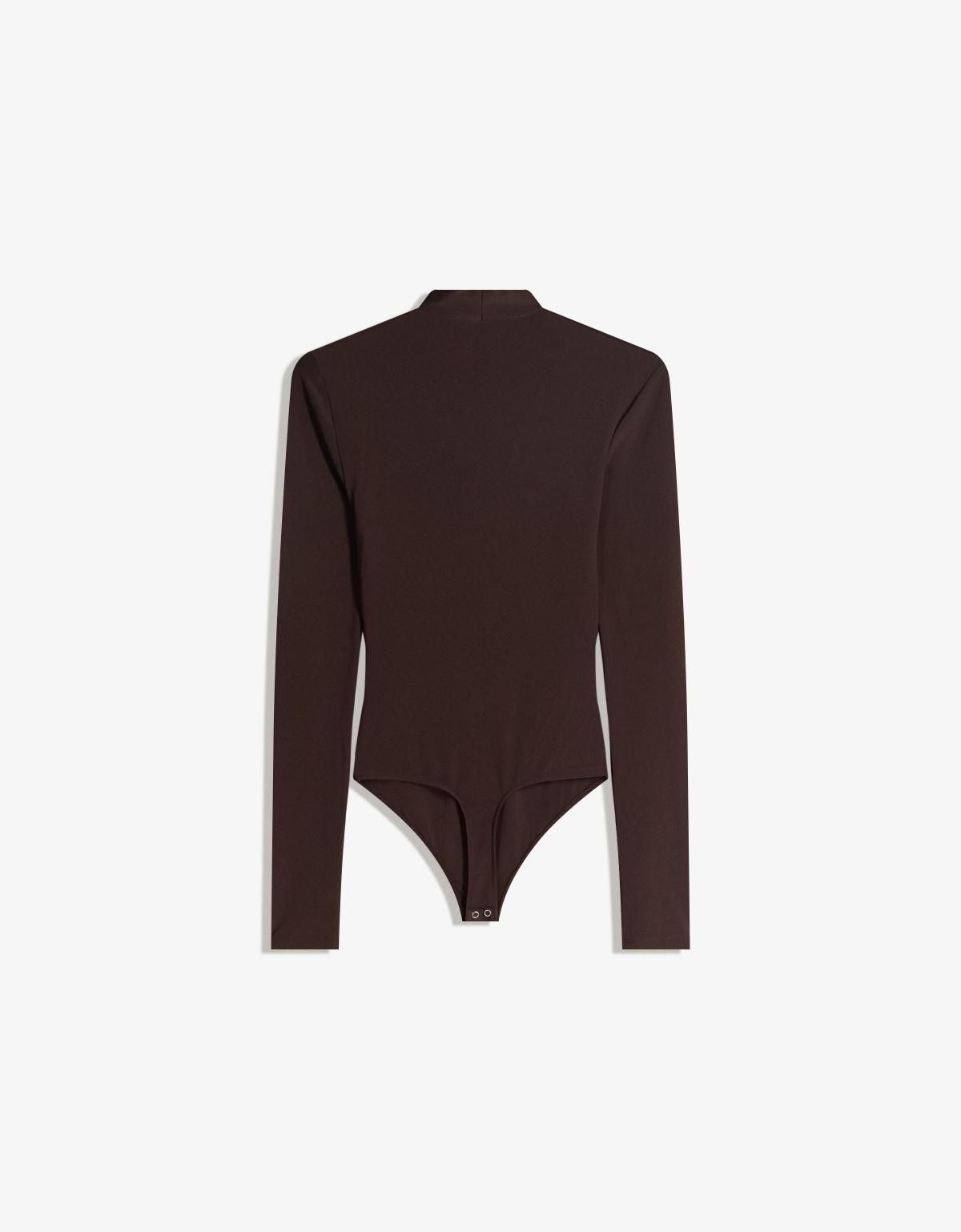 버쉬카 베이직 하이넥 긴소매 바디수트 8904/714 BROWN - 상세 이미지 2