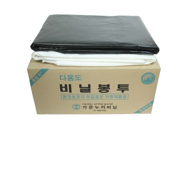 다용도 평판형 쓰레기봉투 80X100 사이즈 50매 유백색 - 상품 이미지