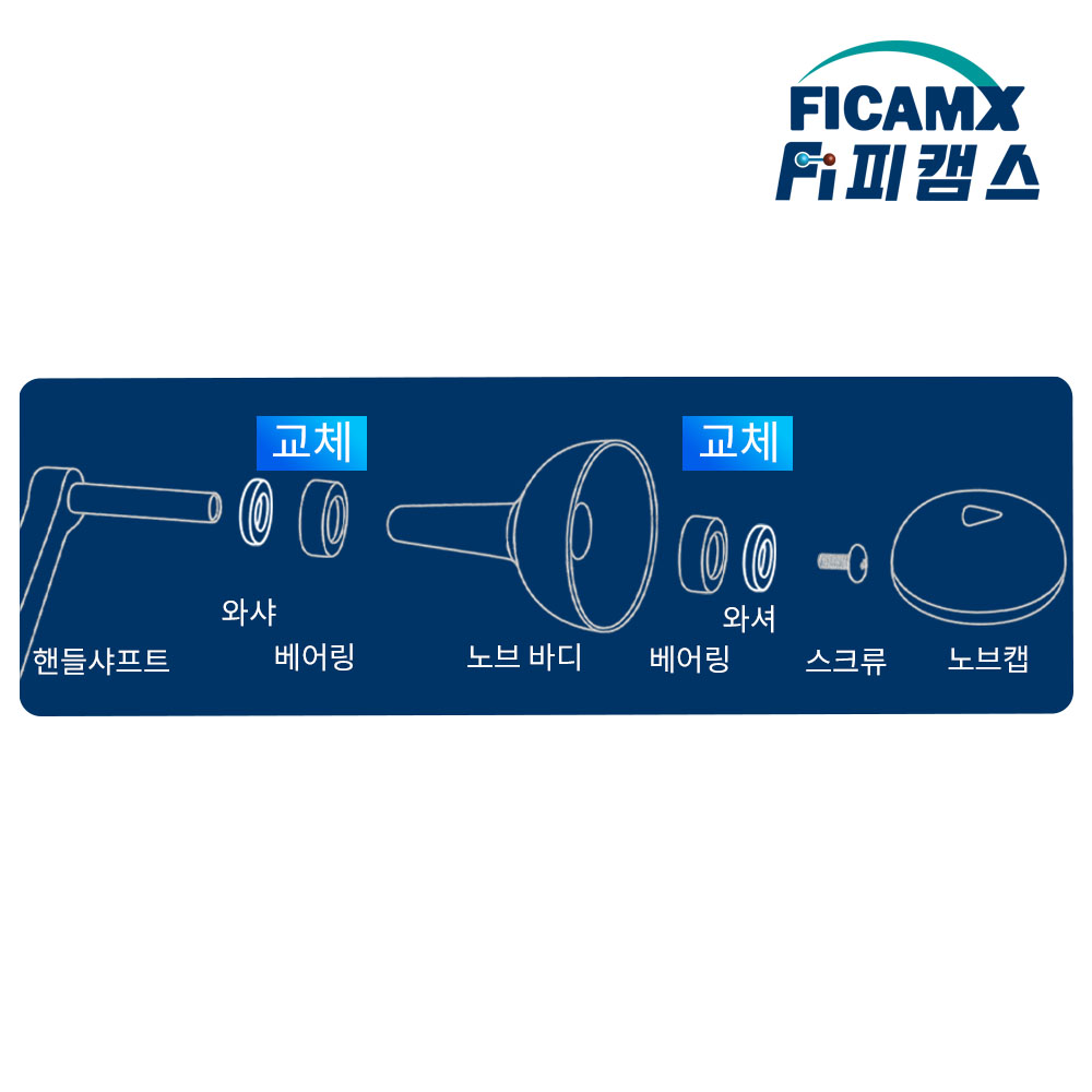 핸들노브 베어링 세트 베이트릴 더블핸들 파워핸들 - 상세 이미지 4
