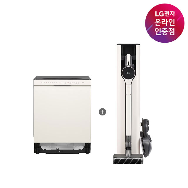 LG 디오스 오브제컬렉션 식기세척기 + LG 코드제로 A7 Core (DUE5BGL1E + A727WA)