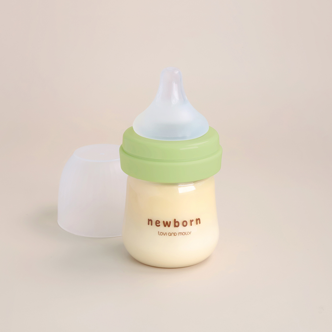 토비앤몰리 PPSU 신생아 배앓이 방지 아기 조리원 젖병 (젖꼭지 포함) 80ml, 1개, 그린 - 상세 이미지 2