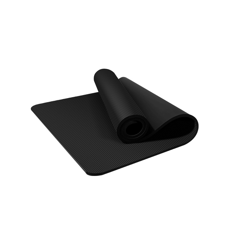 광폭 충격흡수 방음 댄스 운동 홈트 남녀공용 대형 매트 퍼플 185x61x20mm 스트랩 이미지 7