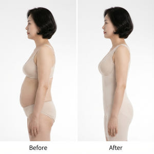 MERRIGE메리지 8087 뱃살 보정올인원 원피스보정속옷 빅사이즈 바디... 착용 후기 | 사이즈/핏 총정리 - 상품 이미지 4