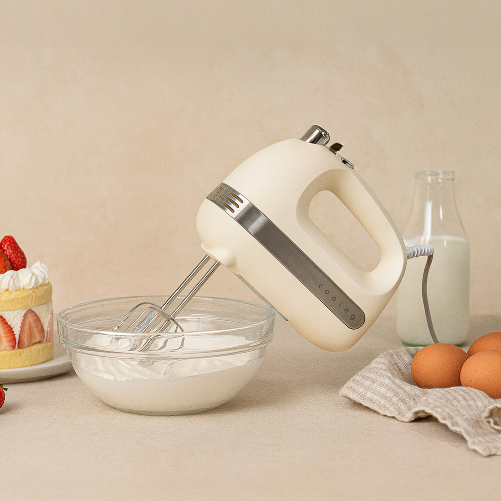 쿠잉 핸드믹서 HM-T30CR 반죽기 거품기 휘핑기 가정용 제빵