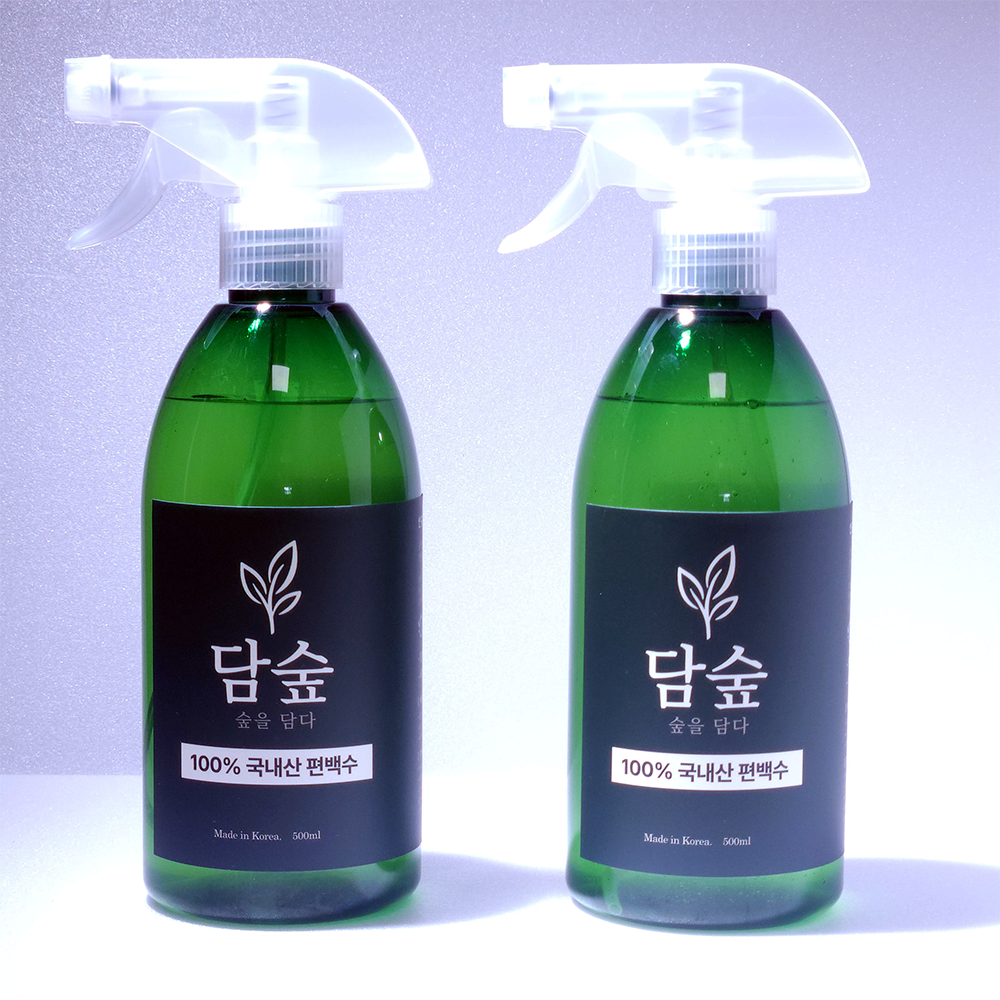 담숲 피톤치드 편백수 스프레이 탈취제 새집증후군 진드기 500ml, 2개