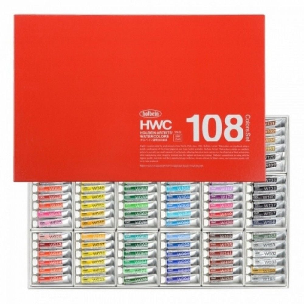 수채화물감 108색 HWC 신한 6색세트 - 상품 이미지