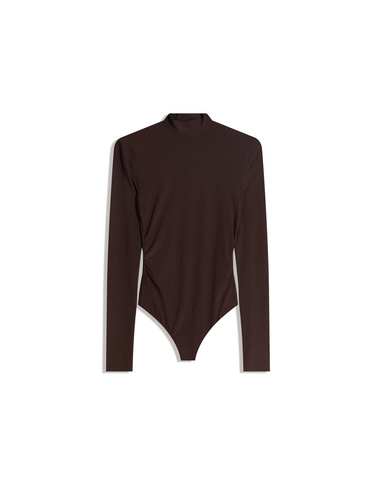 버쉬카 베이직 하이넥 긴소매 바디수트 8904/714 BROWN - 상세 이미지 3