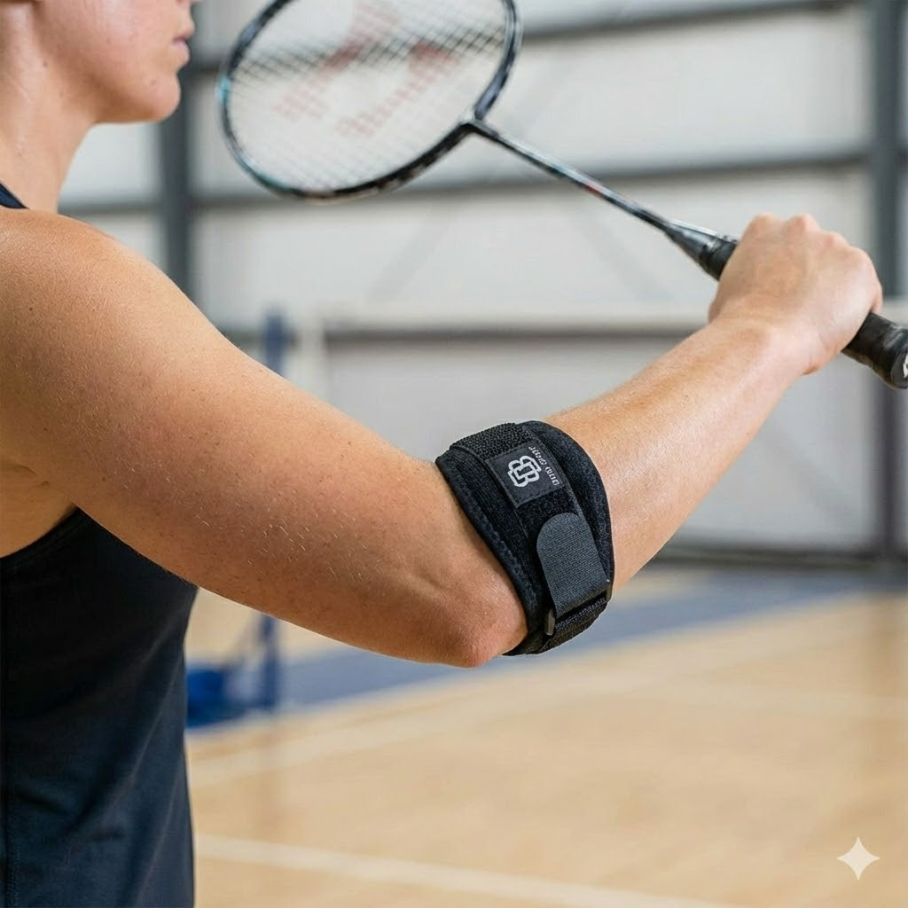 배드민턴 팔꿈치보호대 전완근 골프 테니스 엘보보호대 엘보우