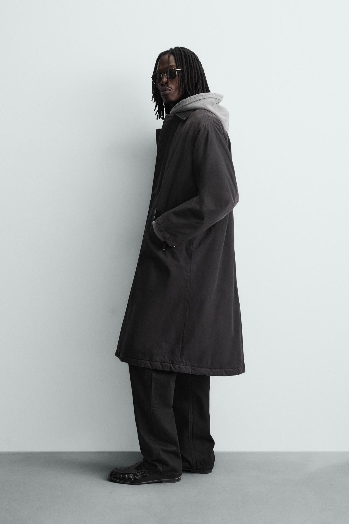 자라 테크니컬 블랙 데님 싱글 코트 7380/398 BLACK - 상세 이미지 5